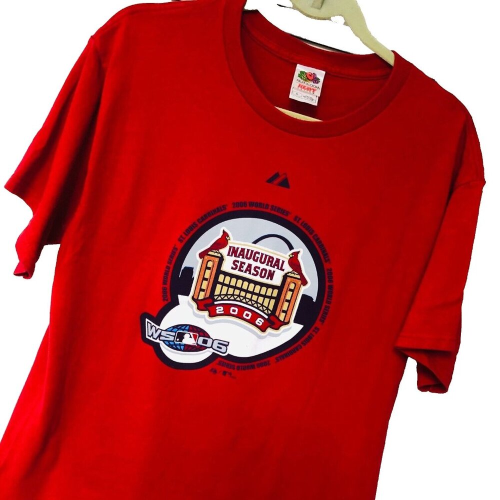 St Louis Cards Unisex Shirt 2006 WORLD SERIES Size L Cardinals Baseball MLB